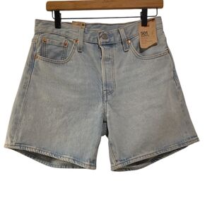 Levi's, NWT, 501 Jean Shorts, A High Rise, Mid Thigh, Light Denim, Women's Sz 29